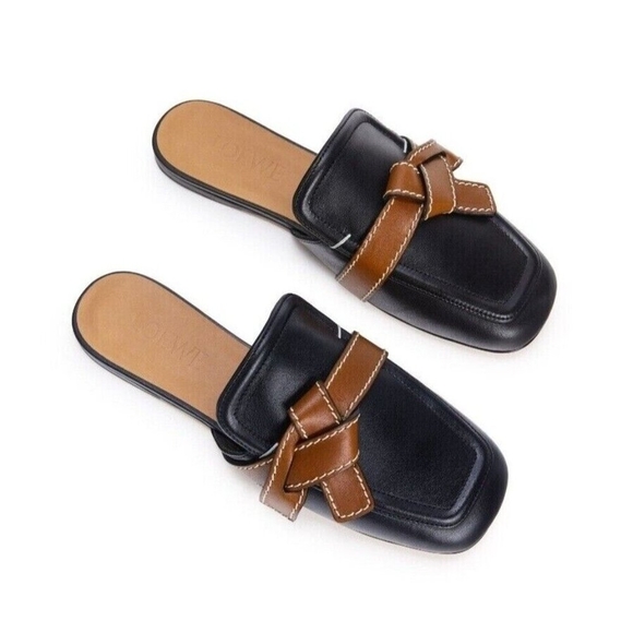 Loewe Black Gate Belted Leather Mule Size EU 39/US 9 - Picture 3 of 13